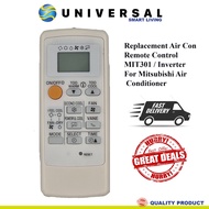 [SG SHOP SELLER] Replacement Air Con Remote Control For Mitsubishi Inverter Air Con (For Mitsubishi Starmex Aircon)