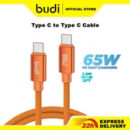 Budi Type C To Type C Cable 65W Fast Charging Cable