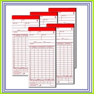 ▼ ♕ 500 pcs Time Card DTR for Bundy Clock Machine Punch card