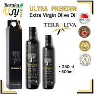 Tunisia Minyak Zaitun Asli | Terroliva Organic Extra Virgin Olive Oil Ultra-Premium | HALAL | 250ml/500ml