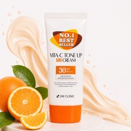 3W CLINIC Vita-C Tone Up BB Cream 50ml SPF30+ PA+++ | Korean Moisturizing BB Cream Natural Coverage 