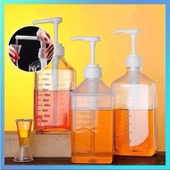 Square plastic bottle with pump nozzle 1600ml