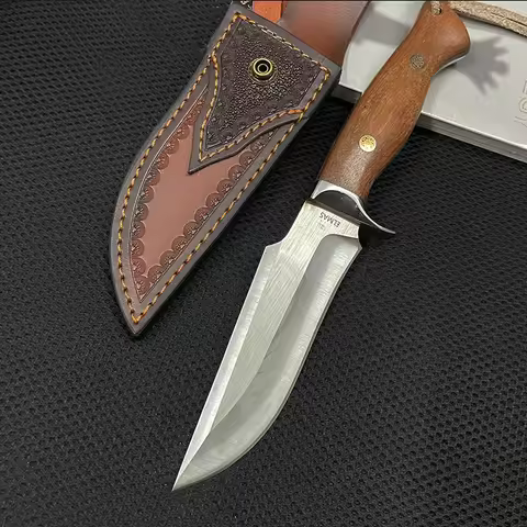 High Quality 9cr18mov Blade Rosewood Handle Pocket Knife Outdoor Bushcraft Camping EDC Survival Util