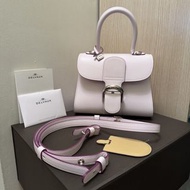 (Full set, unused) Delvaux Brillant Mini S Box Calf in Silk Lavender