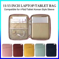 11/13 Inch Laptop/Tablet Bag Comfortable For i-Pâd / Tablet Korean Style Sleeve 13 Inch Laptop Sleev