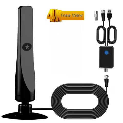 Indoor and outdoor high-definition ground wave digital TV antenna HDTV antenna supports DVB-T/T2, IS