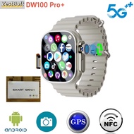 DW100 Pro+ 5G/4G Smartwatch Fingerprint unlock Android 10 Amoled 128GB Smart Watch Rotary Camera GPS