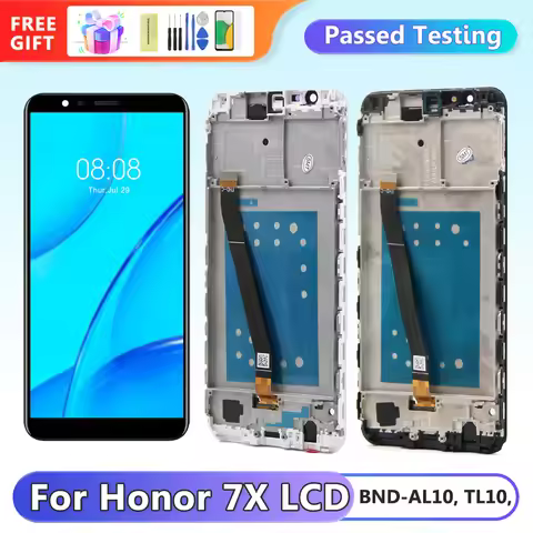 5.93" Display Screen for Honor 7X BND-L21 BND-L22 Lcd Display Digital Touch Screen with Frame for Hu