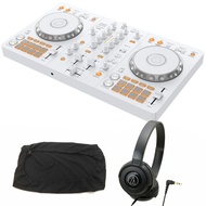 《6月下旬発売》 Pioneer DJコントローラー DDJ-FLX4-W (ホワイト) + ヘッドホン ATH-S100 + ダストカバー セット 【DDJ-400 後続機種】