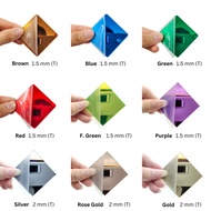 A2 A1 A0 ACRYLIC MIRROR SHEETS ( GOLD, SILVER, ROSE GOLD, PURPLE, F. GREEN, RED, GREEN, BLUE, BROWN 