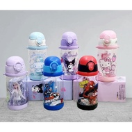 Kids Water Bottle Children Water Bottle Marvel Kuromi Spiderman Water Bottle Botol Air Elsa 520ml