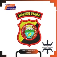 NORTH MALUKU LOGO - POLDA - RAISED - FLAT 3D
