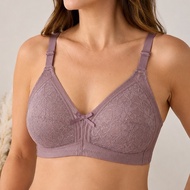 B&C Non-Padded Mama Bra Full Coverage Lace Bra | Soft Cup Comfort Bra | Plus Size 36-48 (C111)