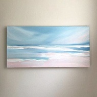 lukisan abstrak minimalis lukisan abstrak beach view beauty lukisan abstrak modern