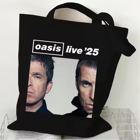 The Oasis Live 25 Tour 2025 Merch Bolso de lona Bolso de compras de lona Bolso de compras Bolso de c