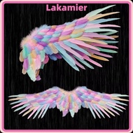 LAKA Angel Wings, Foldable Unisex Black Devil Wings, Realistic Lightweight White Swallow Wings