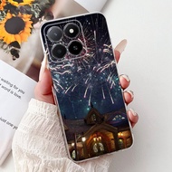 สำหรับ Honor X5b Plus เคส GFY-LX2P หรูหราฝาเพ้นท์ลายผีเสื้อเคสโทรศัพท์ซิลิโคนใสสำหรับ HonorX5b X5b P