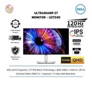 Dell U2724D Thunderbolt HUB 27" QHD (2560 x 1440) Type C 120Hz IPS UltraSharp LED Monitor (DPx2,HDMI