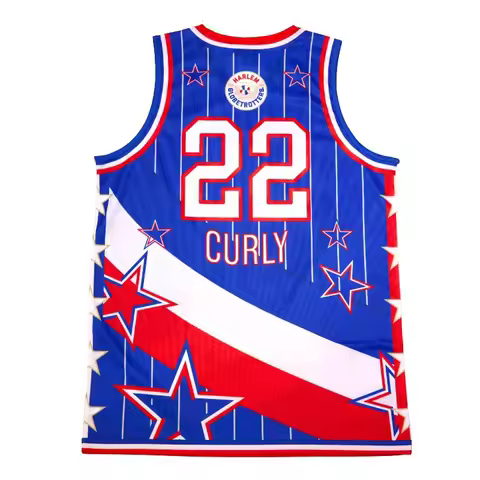 Family Matching Harlem Globetrotters Basketball Jersey # 22 Print Sleeveless Crewneck Mesh Loose Fit