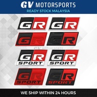 READY STOCK Car Emblem GR Sport GRMN Logo Decal Front Hood for Toyota Gazoo Racing Sticker