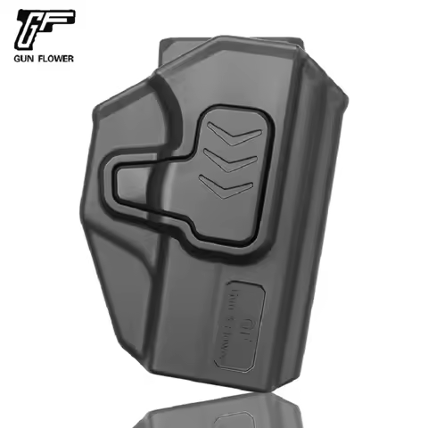 OWB Polymer Holster with Level II Retention, Tactical Fast Draw Gun Bags, Fits Glock 43, 43x OWB Ind