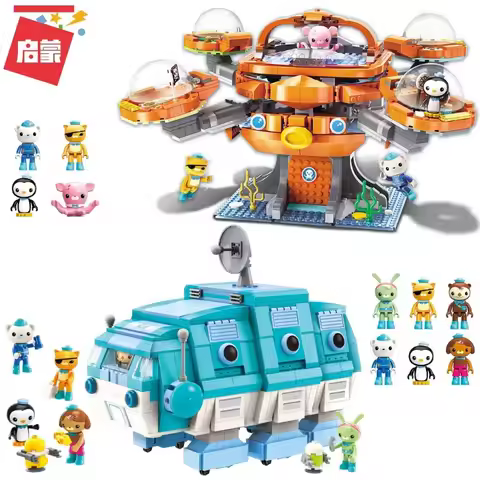 The Octonauts Building Blocks Octopod GUP-A Desktop Decoration Puzzle Assembling Model Toys Birthday