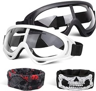POKONBOY Protective Goggles/Safety Glasses/Motorcycle Eyewear Compatible with Nerf Guns for Kids Teens Game Battle Outdoor