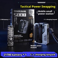 New powerbank  Creative Mecha-style Portable Charger with Detachable 5000mAh Battery