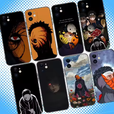 U-UchihaS Anime O-Obito Phone Case For iPhone 16,15,14,13,12,11,Pro,Max,Plus,X,XS,XR,SE,8,7,Mini,Sof