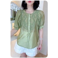BELIEVE#NEW REYNA EMBROIDERED BLOUSE LD 108CM AY-2396. BLOUSE TERKINI/ VIRAL/ KEKINIAN.