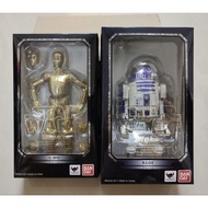 *USED* S.H.Figuarts C-3PO R2-D2 Set Star Wars EPIV A New Hope BIB SHF