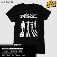 DrjClth - GORILLAZ T-SHIRT - GORILLAZ WHITE - ROCK METAL MUSIC CLOTHES