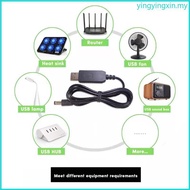 YIN USB to DC Power Cable USB to 8PCS DC Jack Charging Cable Power Cord Plug Connect