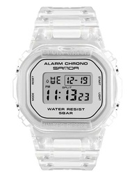 1入女士手錶時尚運動手錶防水顯示時鐘男女通用LED數字手錶豪華款