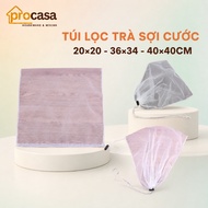 Good quality monofilament tea filter bag size 20x20cm - 36x34cm - 40x40cm