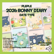 PLEPLE 2026 BONNY Diary Date Type/2026 Bonny Diary/2026 Korean Diary Weekly Diary