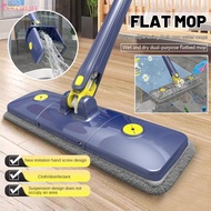 Free Hand Wash Flat Cleaning Mop 360° Rotation Telescopic Squeeze Twist Mop Window Floor Ceiling Rotation Mop Convenient Household Cleaning Tool