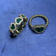 Female European American Ring Free Girlfriend Round Beads Love Classy Heart Shape Wholesale Pair Rin