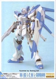 mg gundam hi nu 貼紙 RX-93-υ2 海牛 Hi-υ v hi-v Gundam  高達模型  mg 1/100