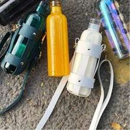 1pc Transparent Water Bottle With Time Scale, Leak-Proof Plastic Reusable Daily Water Tracker, Suita
