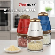 REDBUZZ Multi-Functional Electric Baby Food Processor Chopper 1000ml 4-Blades Garlic Chilli Mesin Pe