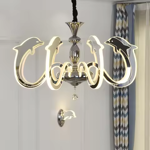 Modern Chandelier Lighting Living Room Crystal Chandelier Nordic Swan 220v Chandelier Studio Restaur