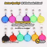 Yoyo Tag Lutsinar | Transparent Yoyo Tag | Round Shape ID Card Pulley | Retractable Pulley | Yoyo Cl