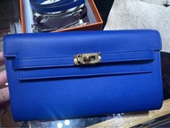 97%新 Hermes Kelly To Go Blue Epsom GHW cross shoulder bag 斜咩袋