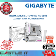 Gigabyte B860M AORUS Elite WiFi6E ICE DDR5 LGA1851 mATX Motherboard