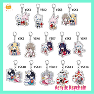 Denht Anime Acrylic Keychain Game Honkai Impact 3 Kiana Kaslana Raiden Zaychik Theresa Murata Cospla