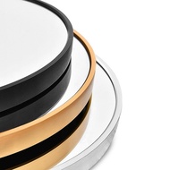 HTW shop 50cm Diameter Bathroom Mirror Aluminum Mirror Deco Mirror Dressing Mirror Glass Mirror