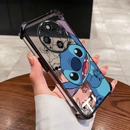 Honor X9d X9c Smart X9a X9b X9 5G Happy Stitch Clear Case Shockproof Casing Anti-Fall Air Cushion Pr