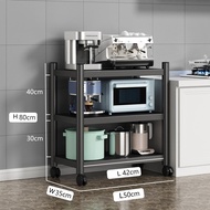 【RM】ชั้นวางของ 3 ชั้น สแตนเลส พร้อมล้อ ปรับความสูงระหว่างชั้นได้ รับน้ำหนักมากกว่า 150 กิโลกรัม
