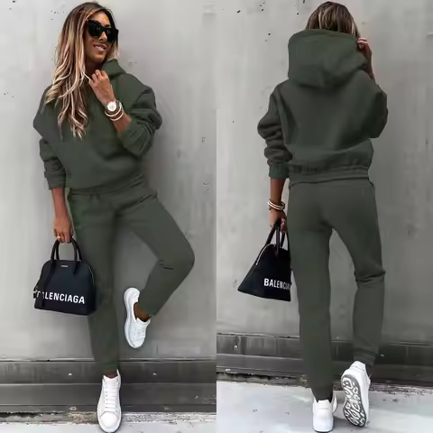 Womens 2 Piece Outfits Lounge Hoodie Sweatsuit Sets Plus Size Fall Fashion Clothes Airport Travel Pa